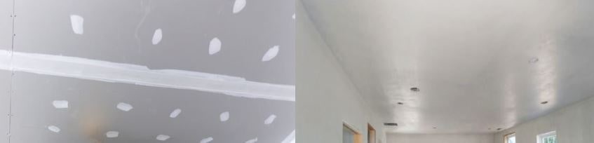 plaster vs drywall ceiling insulation properties